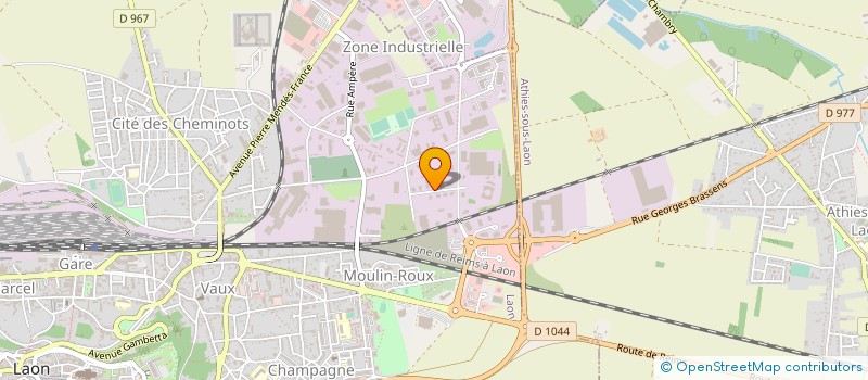 localisation de l'entreprise SCI VINCHON à LAON