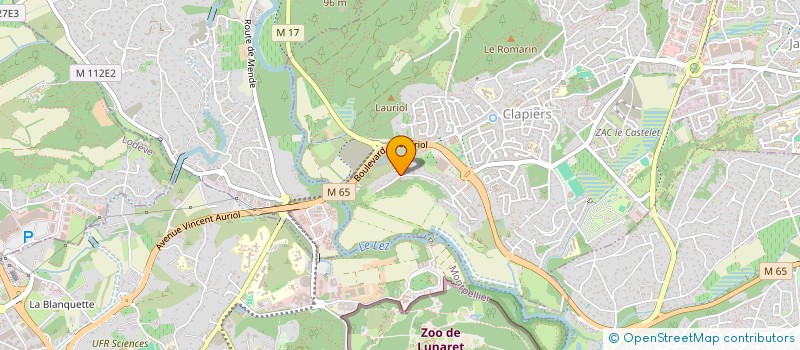 localisation de l'entreprise SCI VINCI  CLAPIERS