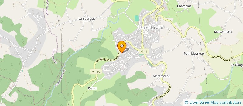 localisation de l'entreprise SCI VINCI  SAINT-HEAND