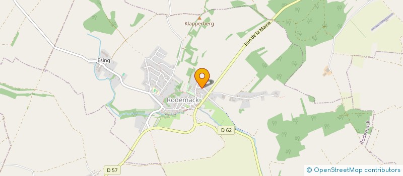 localisation de l'entreprise SCI VINCI  RODEMACK