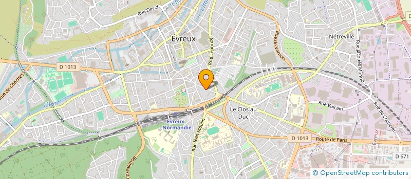 localisation de l'entreprise SCI VINCI  EVREUX