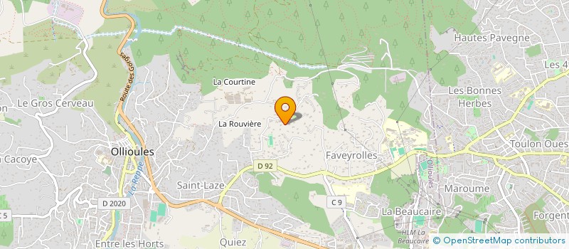 localisation de l'entreprise SCI VINCI & SONS  OLLIOULES