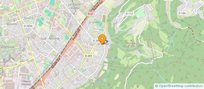 localisation de l'entreprise SCI VINCYB  SAINT-MARTIN-D'HERES