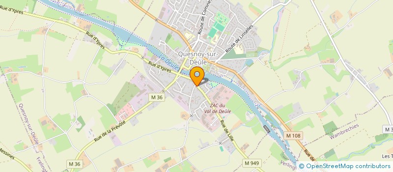 localisation de l'entreprise SCI VINDE à QUESNOY-SUR-DEULE