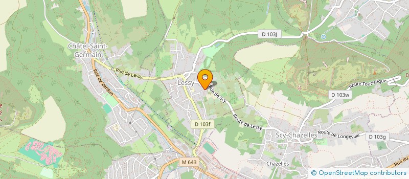 localisation de l'entreprise SCI VINDEL 2  LESSY