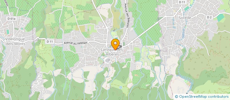localisation de l'entreprise SCI VINDELMAR  LAROQUE-DES-ALBERES