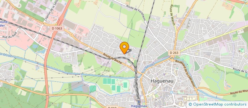 localisation de l'entreprise SCI VINDI  HAGUENAU