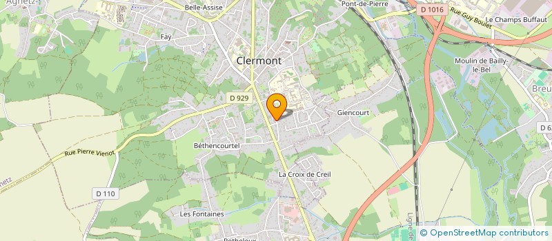 localisation de l'entreprise SCI VINDOME  CLERMONT