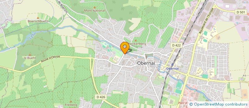 localisation de l'entreprise SCI VINEA à OBERNAI