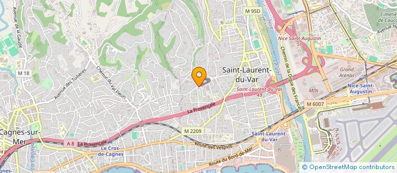 localisation de l'entreprise SCI VINES à SAINT-LAURENT-DU-VAR