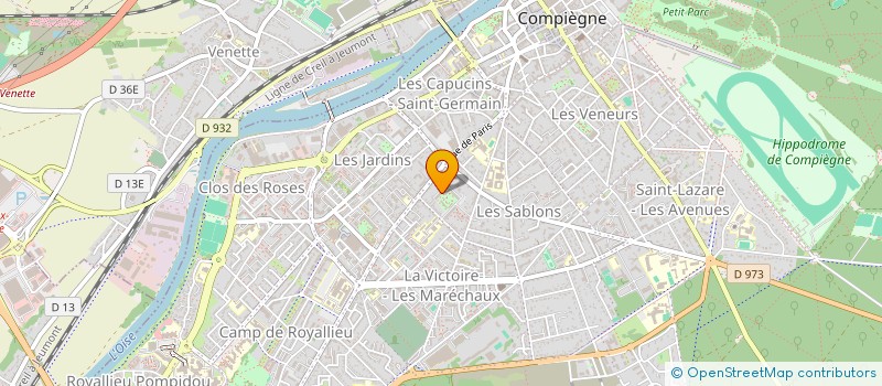 localisation de l'entreprise SCI VINEY - MOUSSAFI  COMPIEGNE