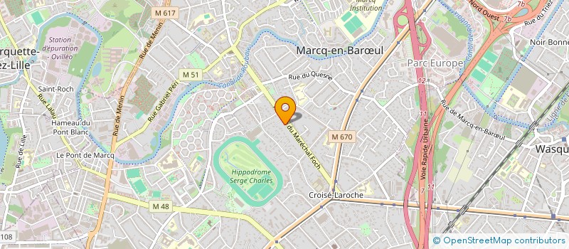 localisation de l'entreprise SCI VINGT NEUVIEME CLEF à MARCQ-EN-BARŒUL