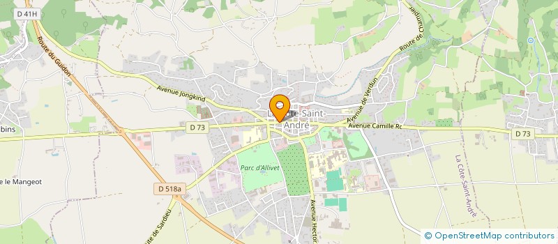 localisation de l'entreprise SCI VINGT QUATRE  LA COTE-SAINT-ANDRE