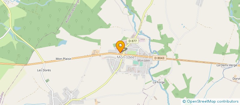 localisation de l'entreprise SCI VINGTDEUX BOSQUET  AUVILLERS LES FORGES