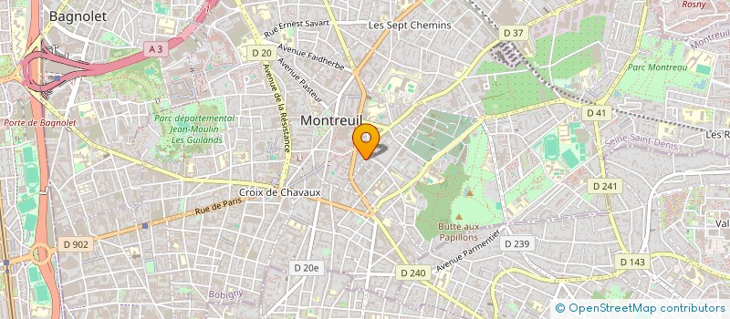 localisation de l'entreprise SCI VINKO à MONTREUIL