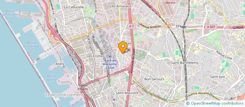 localisation de l'entreprise SCI VINNA à MARSEILLE