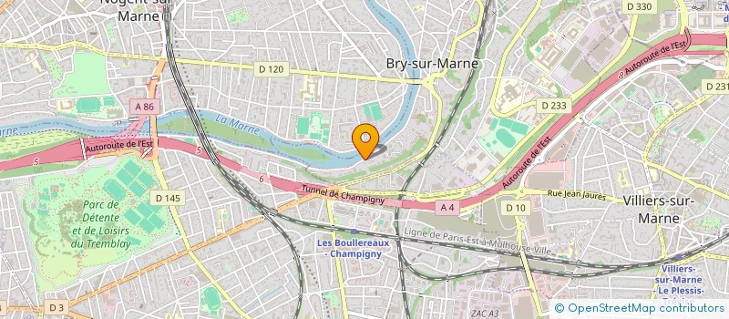 localisation de l'entreprise SCI VINO CAFRE à BRY-SUR-MARNE