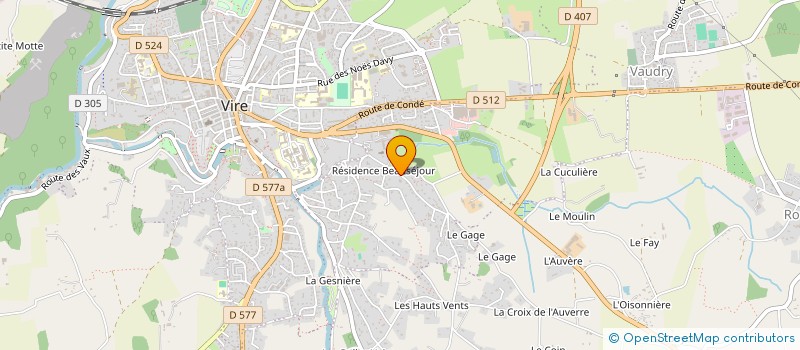 localisation de l'entreprise SCI VINSAN  VIRE NORMANDIE