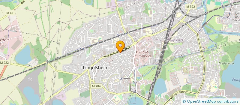 localisation de l'entreprise SCI VINSON  LINGOLSHEIM