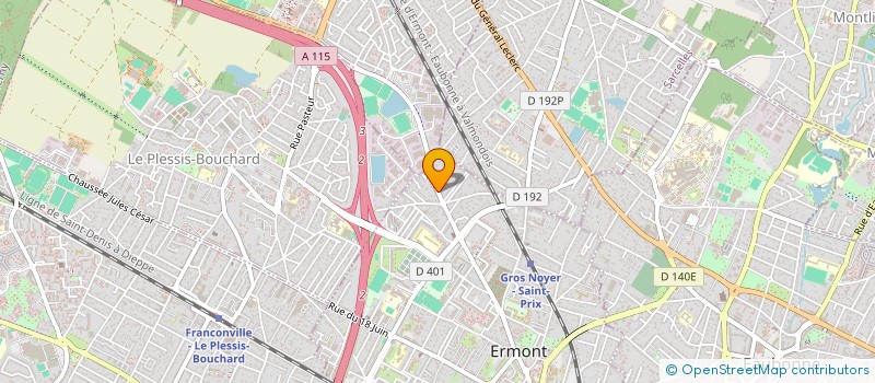 localisation de l'entreprise SCI VINTIMILLE 911  ERMONT