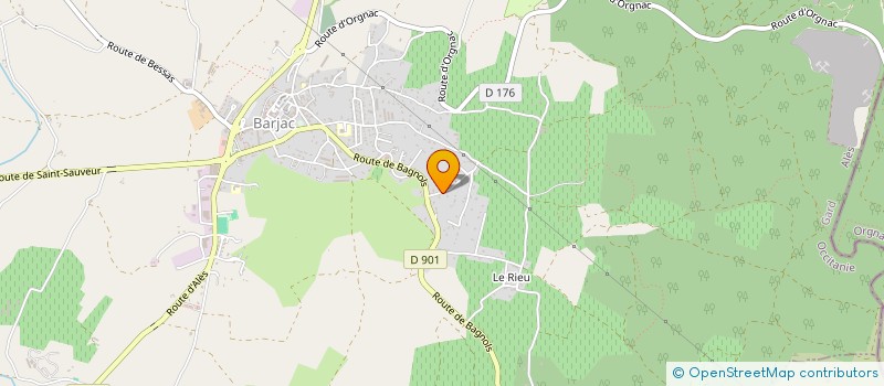 localisation de l'entreprise SCI VIOJES à BARJAC