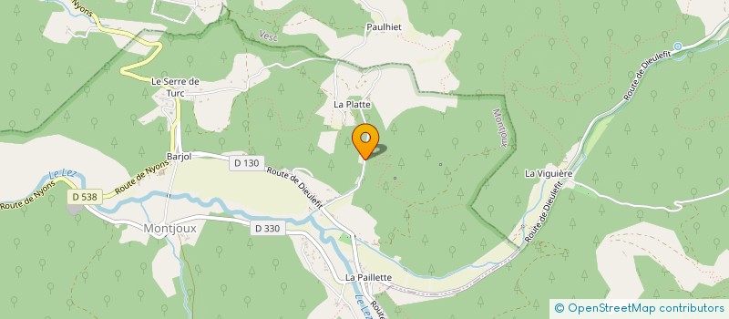 localisation de l'entreprise SCI VIOLET FRERES  MONTJOUX