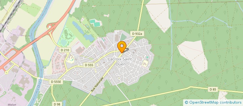 localisation de l'entreprise SCI VIOLETTE  LACROIX-SAINT-OUEN