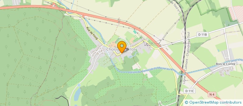 localisation de l'entreprise SCI VIOLETTE  CHOLOY-MENILLOT