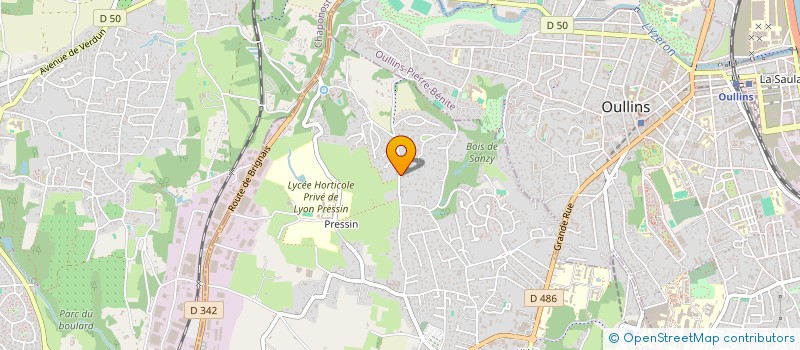 localisation de l'entreprise SCI VIOLETTE  SAINT-GENIS-LAVAL