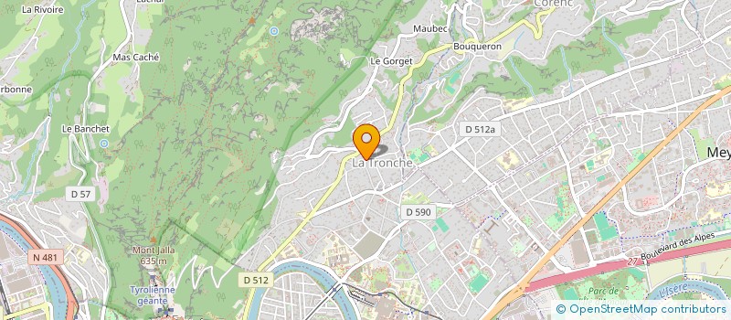 localisation de l'entreprise SCI VIOLETTE  LA TRONCHE