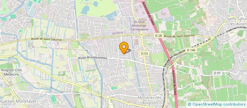 localisation de l'entreprise SCI VIOLETTE ET SWANN  MORIERES-LES-AVIGNON