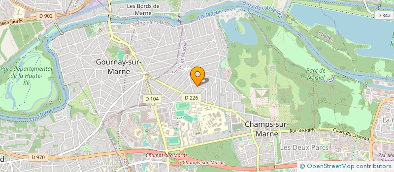 localisation de l'entreprise SCI VIOLETTES 15 P2L  CHAMPS-SUR-MARNE