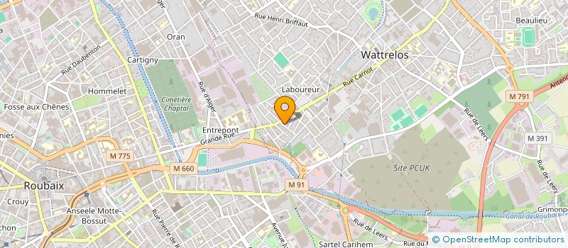 localisation de l'entreprise SCI VIOLETTES  WATTRELOS