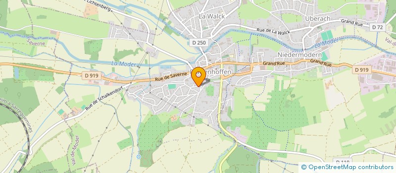 localisation de l'entreprise SCI VIOLETTES  VAL-DE-MODER