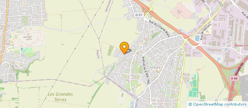 localisation de l'entreprise SCI VIOLETTES à CORBAS