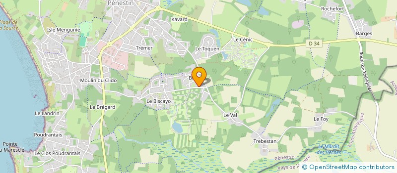 localisation de l'entreprise SCI VIOLLEAU  PENESTIN