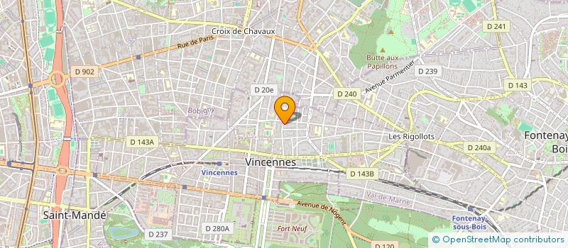 localisation de l'entreprise SCI VIOLLET DUARTE à VINCENNES
