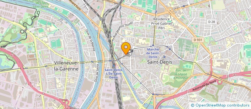 localisation de l'entreprise SCI VIOLLET LE DUC à SAINT-DENIS
