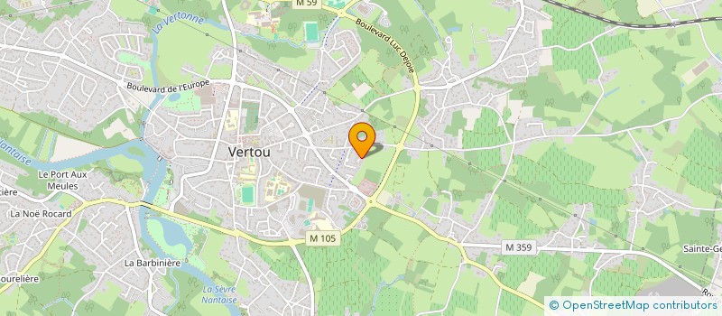 localisation de l'entreprise SCI VIORIC  VERTOU