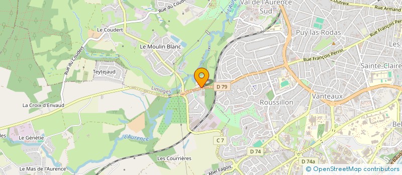 localisation de l'entreprise SCI VIOSSANGE à LIMOGES