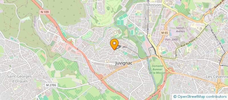 localisation de l'entreprise SCI VIP  JUVIGNAC