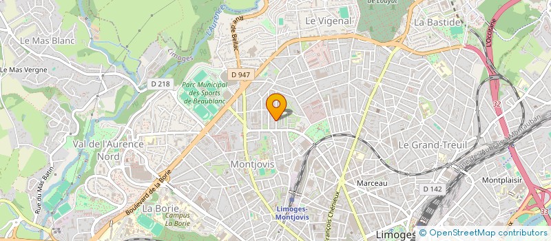 localisation de l'entreprise SCI VIP à LIMOGES