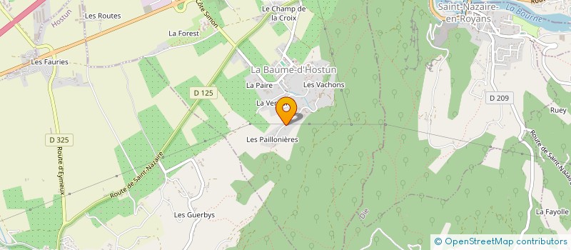 localisation de l'entreprise SCI VIPER  LA BAUME-D'HOSTUN