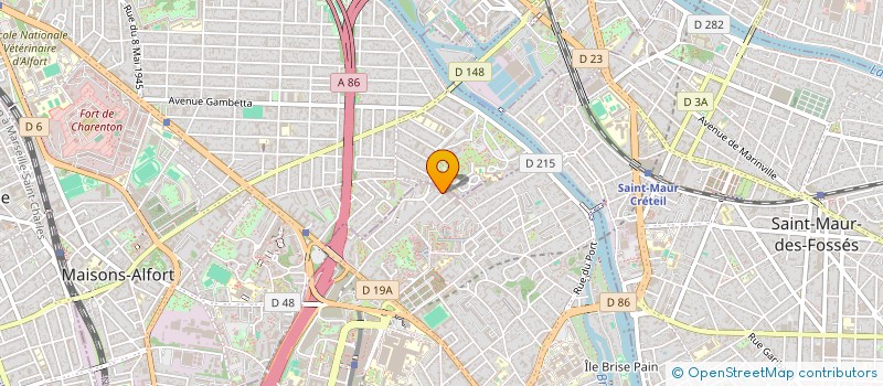 localisation de l'entreprise SCI VIRAGE à CRETEIL