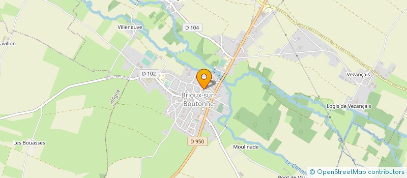 localisation de l'entreprise SCI VIRE COURT  BRIOUX-SUR-BOUTONNE