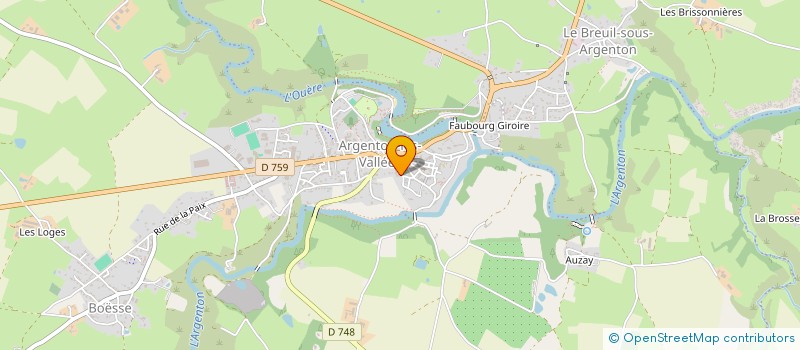 localisation de l'entreprise SCI VIRECHE  ARGENTONNAY