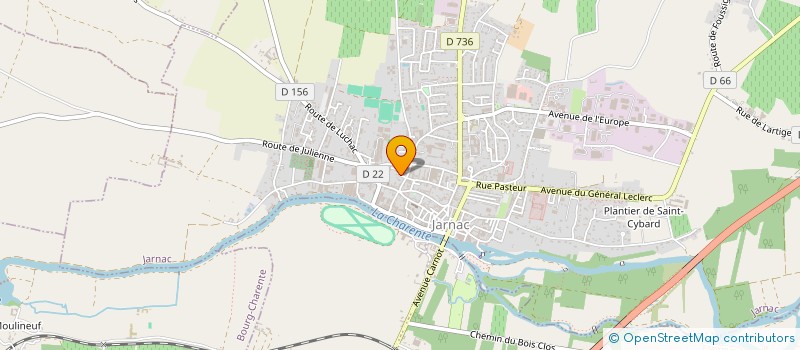 localisation de l'entreprise SCI VIRECOURT à JARNAC