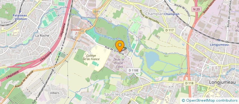 localisation de l'entreprise SCI VIRGIE à VILLEBON-SUR-YVETTE