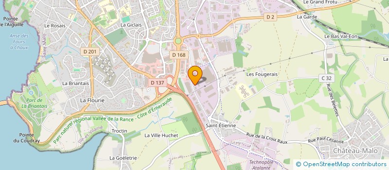 localisation de l'entreprise SCI VIRGIL  SAINT-MALO
