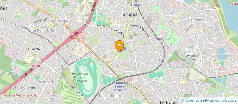 localisation de l'entreprise SCI VIRGILE  BRUGES